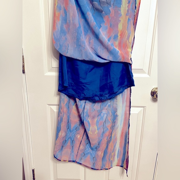 Lulus Blue V-neck Maxi Dress - Small - NWT - Picture 3 of 8